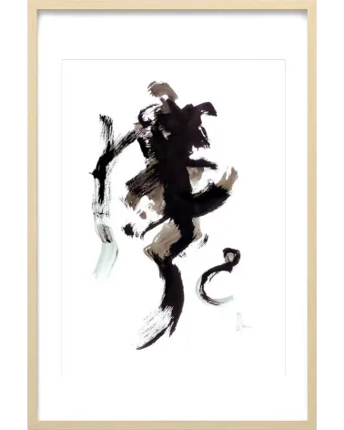Composition n°430. Format 70 x 50 cm. Œuvre abstraite de Jean-Jacques Marie sur papier
