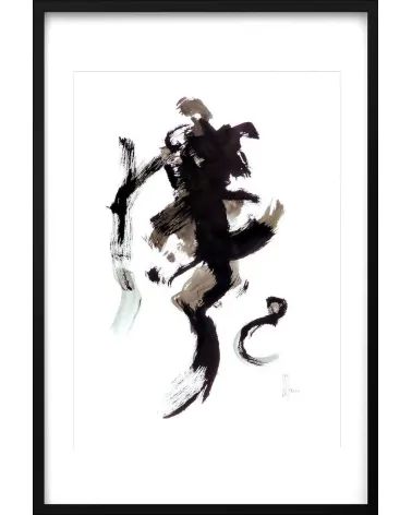 Composition n°430. Format 70 x 50 cm. Œuvre abstraite de Jean-Jacques Marie sur papier