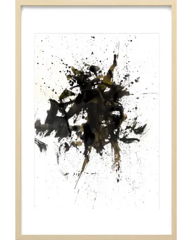 Composition n°449. Format 70 x 50 cm. Œuvre abstraite de Jean-Jacques Marie sur papier