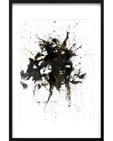 Composition n°449. Format 70 x 50 cm. Œuvre abstraite de Jean-Jacques Marie sur papier