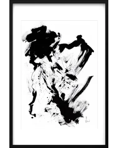 Composition n°516. Format 70 x 50 cm. Œuvre abstraite de Jean-Jacques Marie sur papier