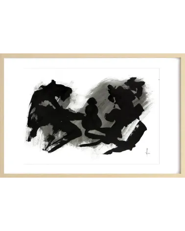 Composition n°518. Format 50 x 70 cm. Œuvre abstraite de Jean-Jacques Marie sur papier
