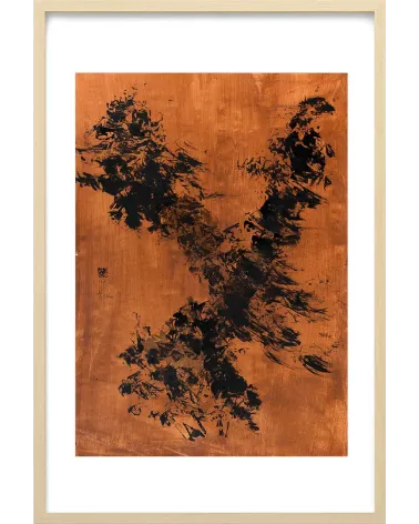 Composition n°2902. Format 70 x 50 cm. Œuvre abstraite de Jean-Jacques Marie sur papier
