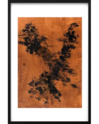 Composition n°2902. Format 70 x 50 cm. Œuvre abstraite de Jean-Jacques Marie sur papier