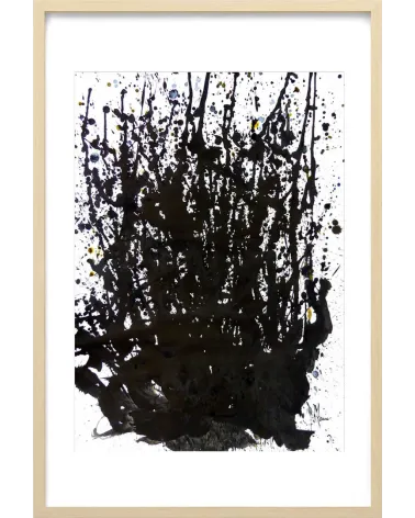 Composition n°318. Format 70 x 50 cm. Œuvre abstraite de Jean-Jacques Marie sur papier