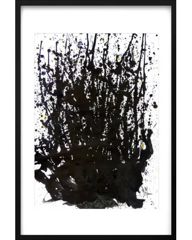 Composition n°318. Format 70 x 50 cm. Œuvre abstraite de Jean-Jacques Marie sur papier