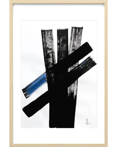 Composition n°556. Format 70 x 50 cm. Œuvre abstraite de Jean-Jacques Marie sur papier