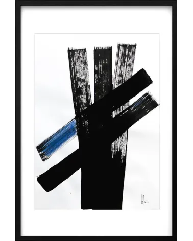 Composition n°556. Format 70 x 50 cm. Œuvre abstraite de Jean-Jacques Marie sur papier