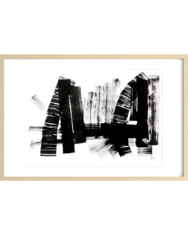Composition n°564. Format 50 x 70 cm. Œuvre abstraite de Jean-Jacques Marie sur papier