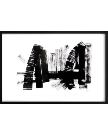 Composition n°564. Format 50 x 70 cm. Œuvre abstraite de Jean-Jacques Marie sur papier