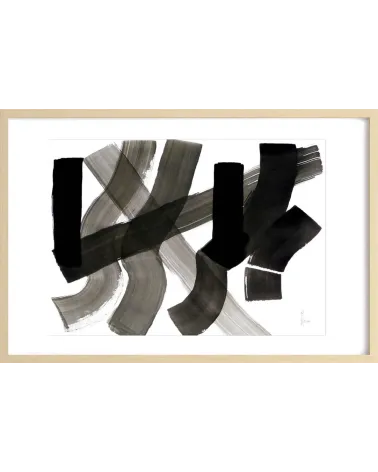 Composition n°565. Format 50 x 70 cm. Œuvre abstraite de Jean-Jacques Marie sur papier