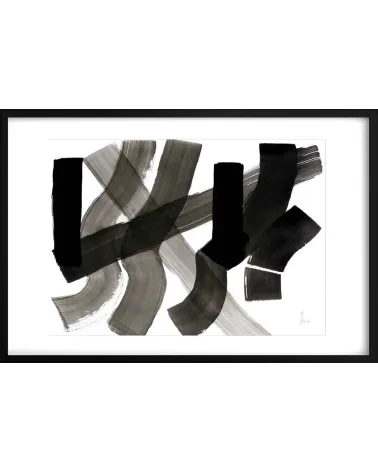 Composition n°565. Format 50 x 70 cm. Œuvre abstraite de Jean-Jacques Marie sur papier