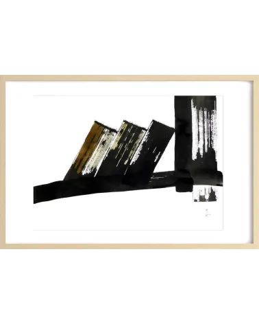 Composition n°578. Format 50 x 70 cm. Œuvre abstraite de Jean-Jacques Marie sur papier