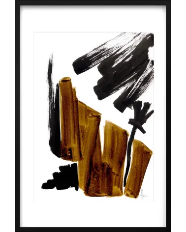 Composition n°618. Format 70 x 50 cm. Œuvre abstraite de Jean-Jacques Marie sur papier