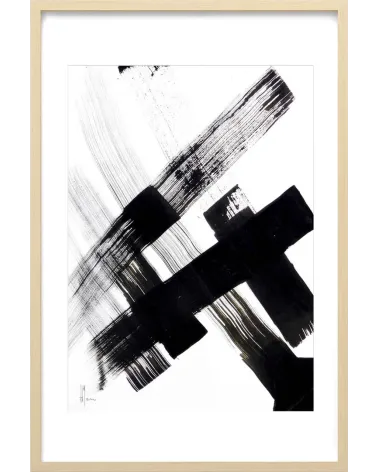 Composition n°643. Format 70 x 50 cm. Œuvre abstraite de Jean-Jacques Marie sur papier