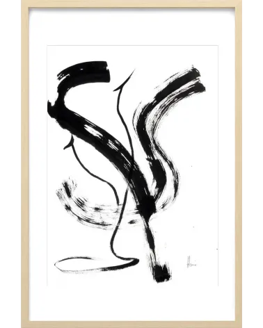 Composition n°644. Format 70 x 50 cm. Œuvre abstraite de Jean-Jacques Marie sur papier