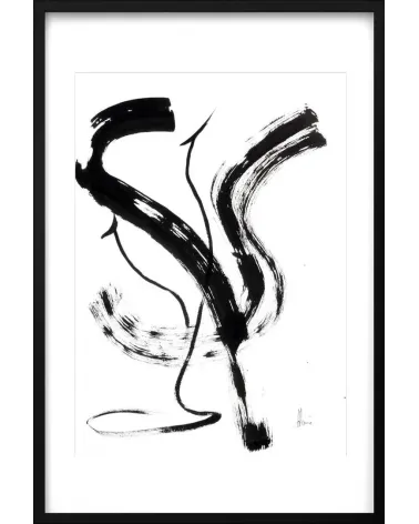 Composition n°644. Format 70 x 50 cm. Œuvre abstraite de Jean-Jacques Marie sur papier