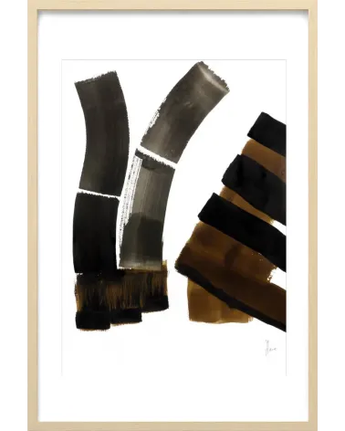 Composition n°709. Format 70 x 50 cm. Œuvre abstraite de Jean-Jacques Marie sur papier