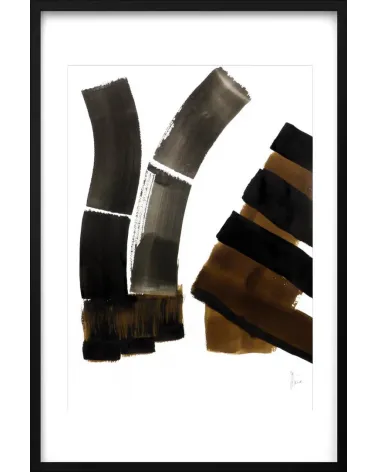 Composition n°709. Format 70 x 50 cm. Œuvre abstraite de Jean-Jacques Marie sur papier