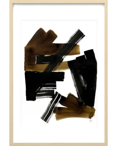Composition n°711. Format 70 x 50 cm. Œuvre abstraite de Jean-Jacques Marie sur papier