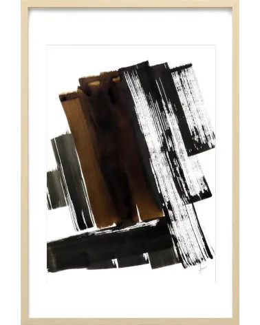 Composition n°715. Format 70 x 50 cm. Œuvre abstraite de Jean-Jacques Marie sur papier