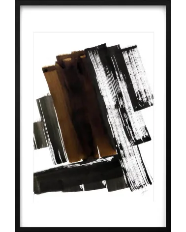 Composition n°715. Format 70 x 50 cm. Œuvre abstraite de Jean-Jacques Marie sur papier