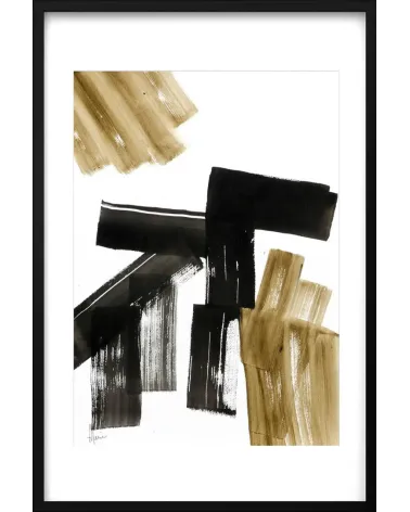 Composition n°746. Format 70 x 50 cm. Œuvre abstraite de Jean-Jacques Marie sur papier