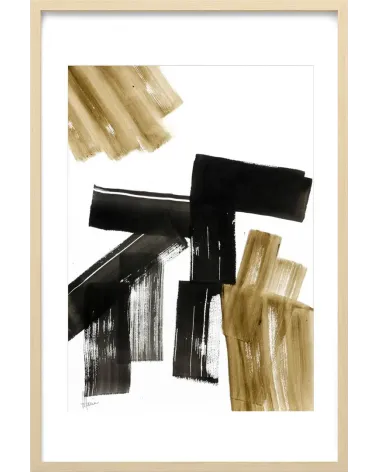 Composition n°746. Format 70 x 50 cm. Œuvre abstraite de Jean-Jacques Marie sur papier