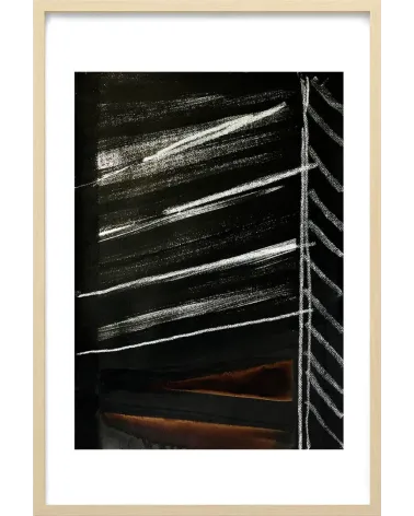 Composition n°909. Format 70 x 50 cm. Œuvre abstraite de Jean-Jacques Marie sur papier