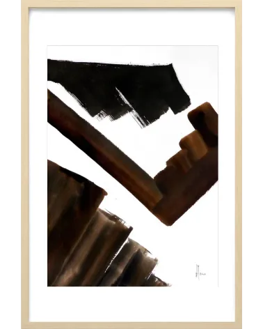 Composition n°948. Format 70 x 50 cm. Œuvre abstraite de Jean-Jacques Marie sur papier