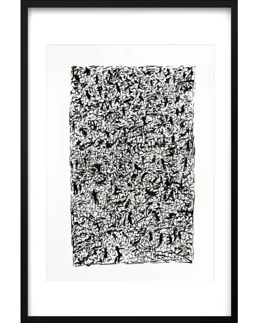 Création S080. Format 70 x 50. Scriptoglyphes de Jean-Jacques Marie