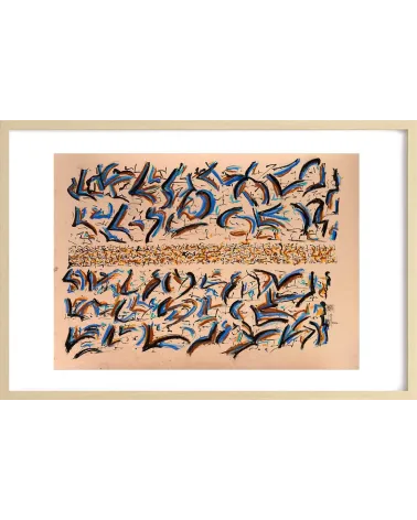 Création S083. Format 50 x 70. Scriptoglyphes de Jean-Jacques Marie