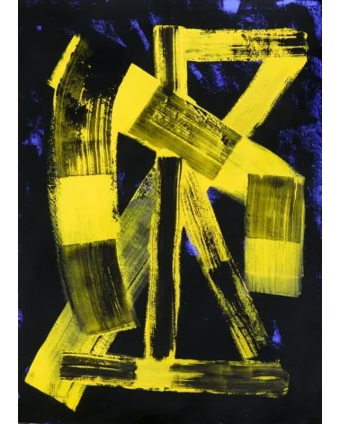 Composition n°436. Format 70 x 50 cm. Œuvre abstraite de Jean-Jacques Marie sur papier