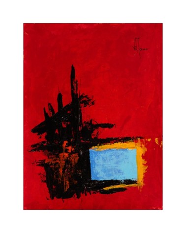 Création abstraite rouge