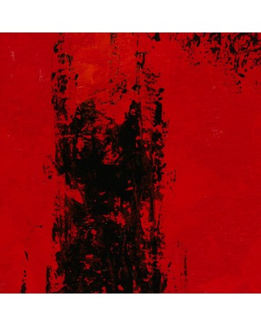 Abstraction rouge et noire H229