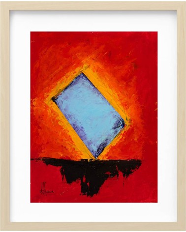 Abstraction gestuelle rouge H232
