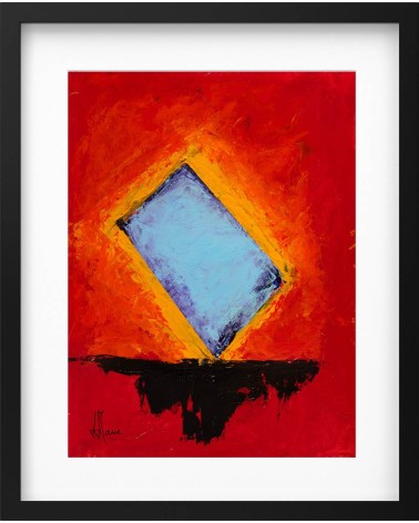 Abstraction gestuelle rouge H232