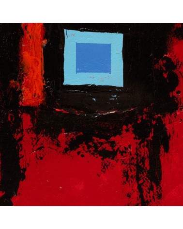 Composition  abstraite rouge H233
