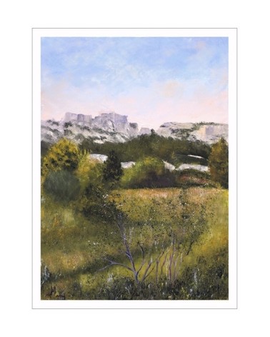 Paysages des Alpilles 41/85. Edition d'art numérotée avec cadre