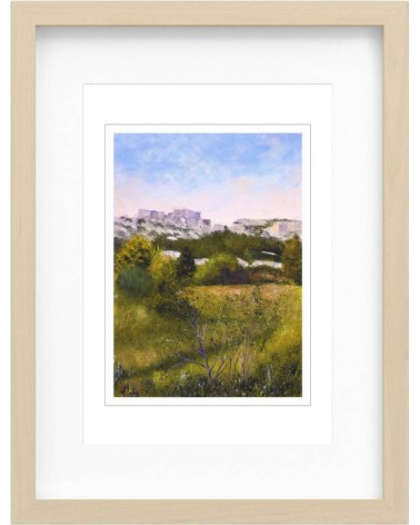 Paysages des Alpilles 41/85. Edition d'art numérotée avec cadre
