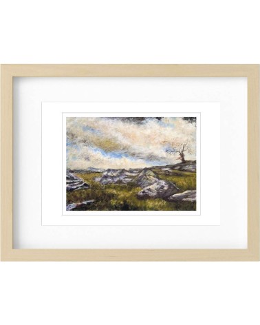 Paysage d'Aveyron 1/85. Edition d'art numérotée avec cadre