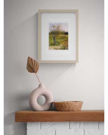 Bournazel, village d'Aveyron 2/85. Edition d'art numérotée avec cadre