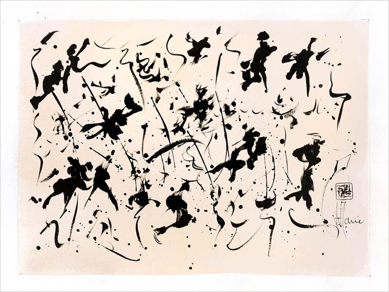 Grandes variétés dans les scriptoglyphes créés par Jean-Jacques Marie