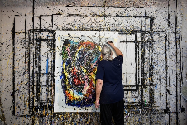 Artiste en action