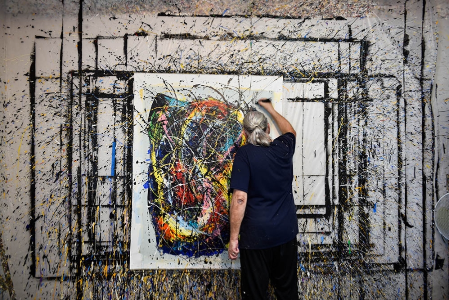 Artiste en action
