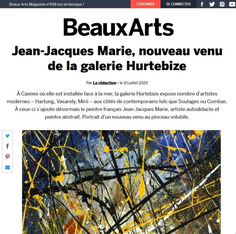 Beaux Arts magazine : Jean-Jacques Marie